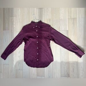 Club Monaco Button Down Shirt (Small - Burgundy)